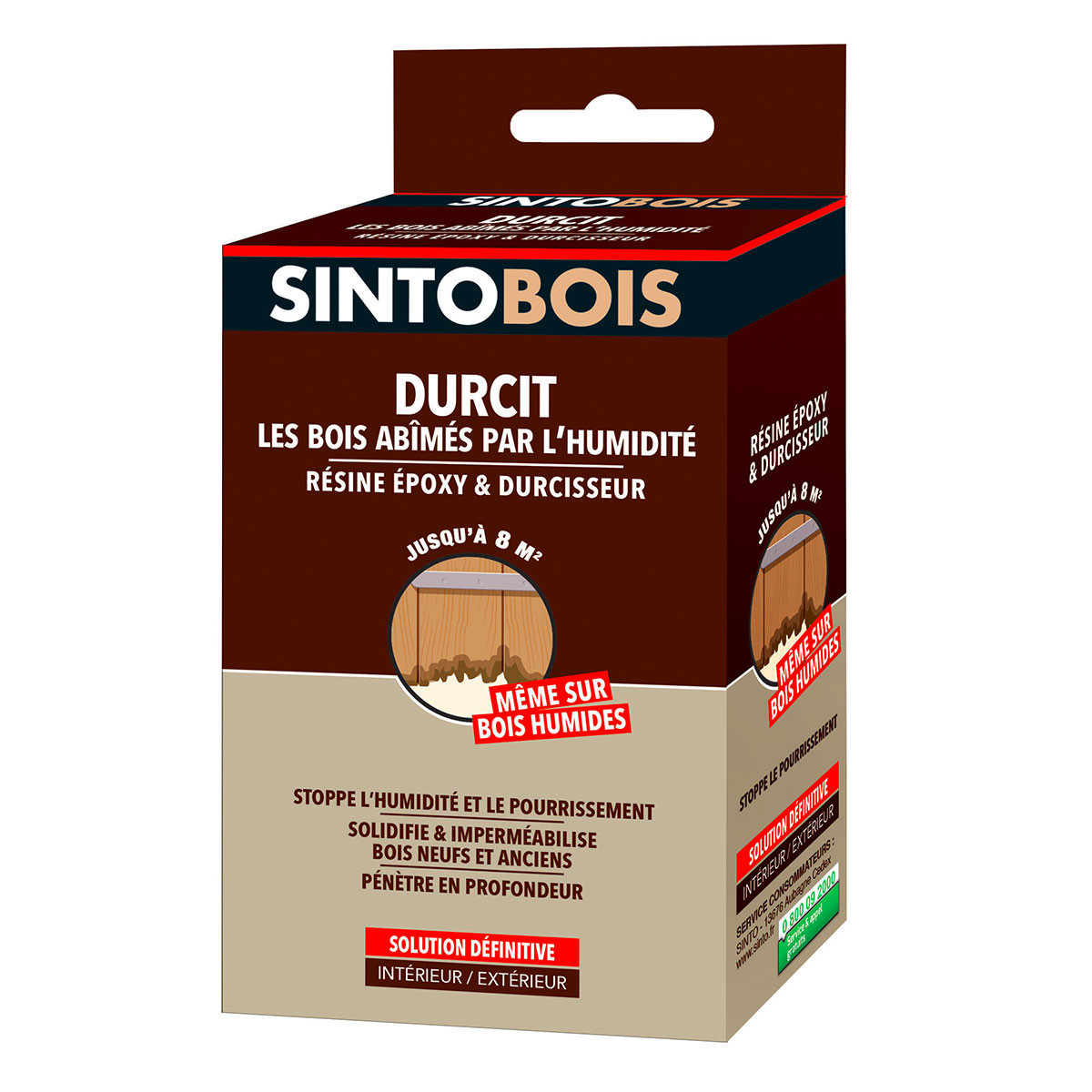 DURCIT LES BOIS ABIMES PAR L'HUMIDITE