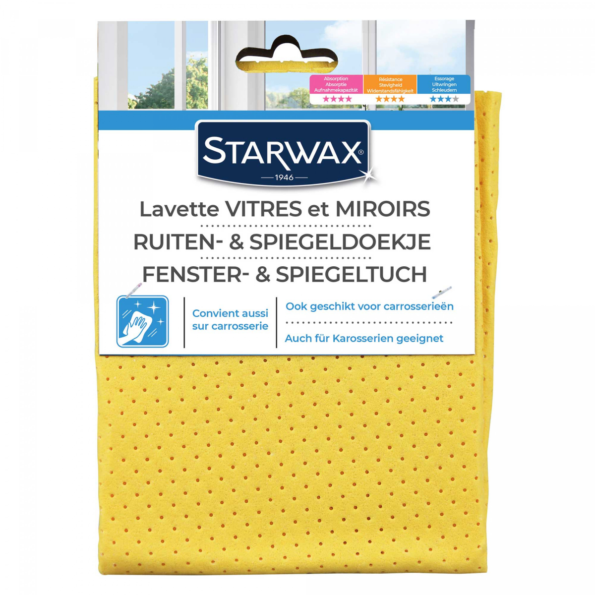 Lavette spéciale vitres