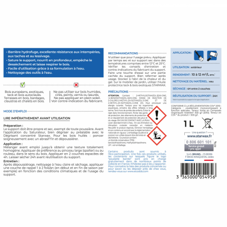 Saturateur Haute protection pour terrasses bois
