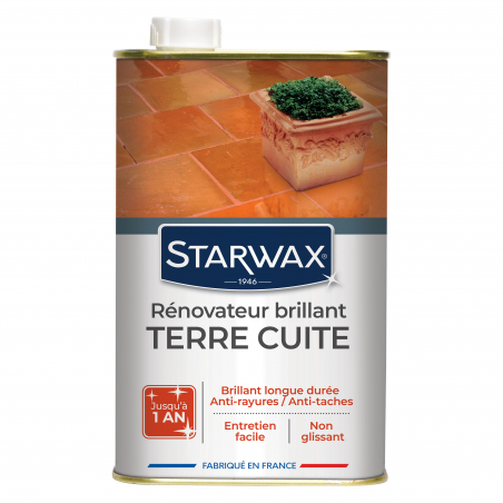 Rénovateur brillant protecteur pour tomettes et terre cuite