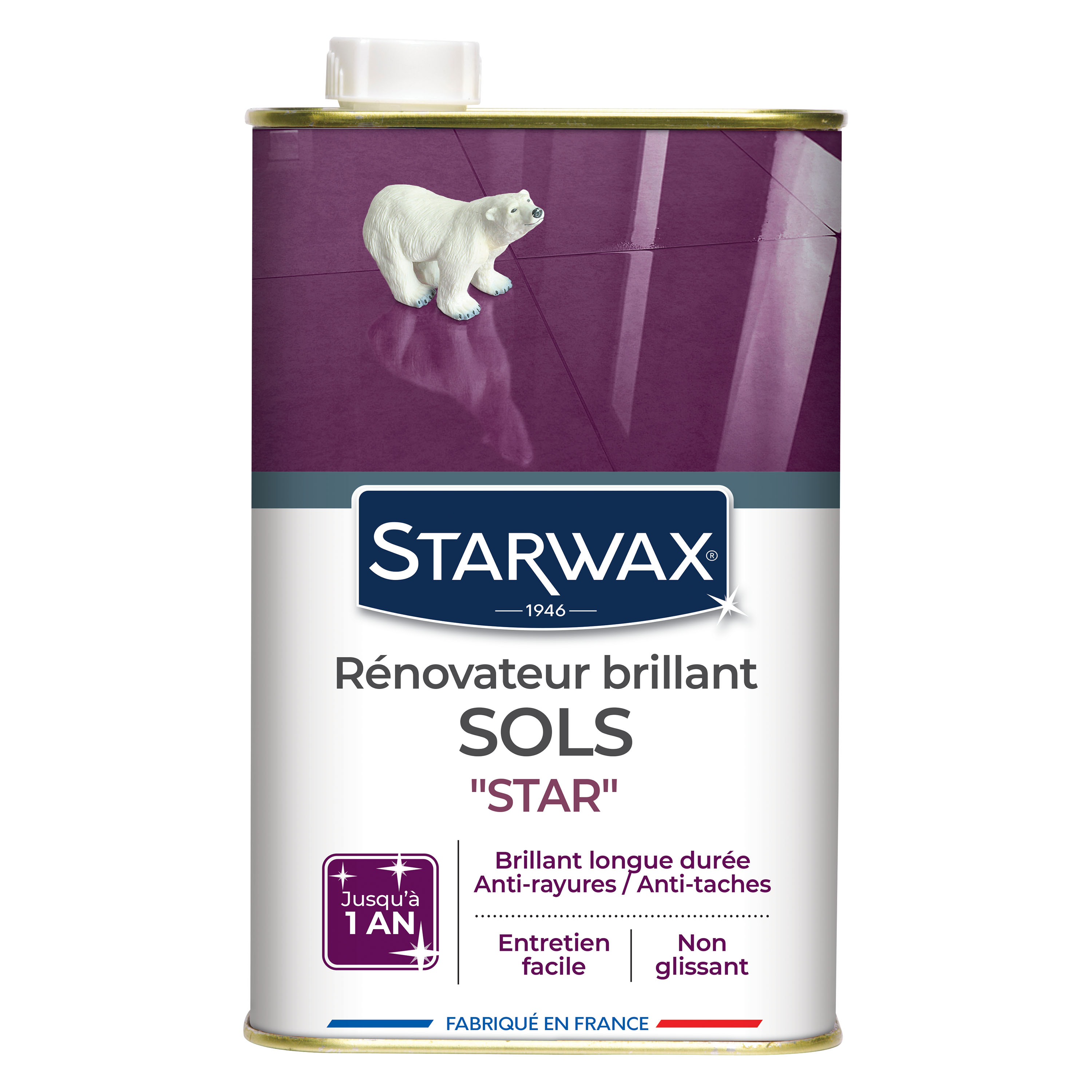 Rénovateur Brillant Starwax pour sols intérieurs