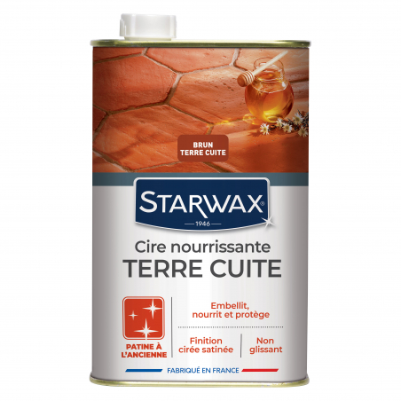 Cire nourrissante (patine à l'ancienne) pour tomettes et terres cuites