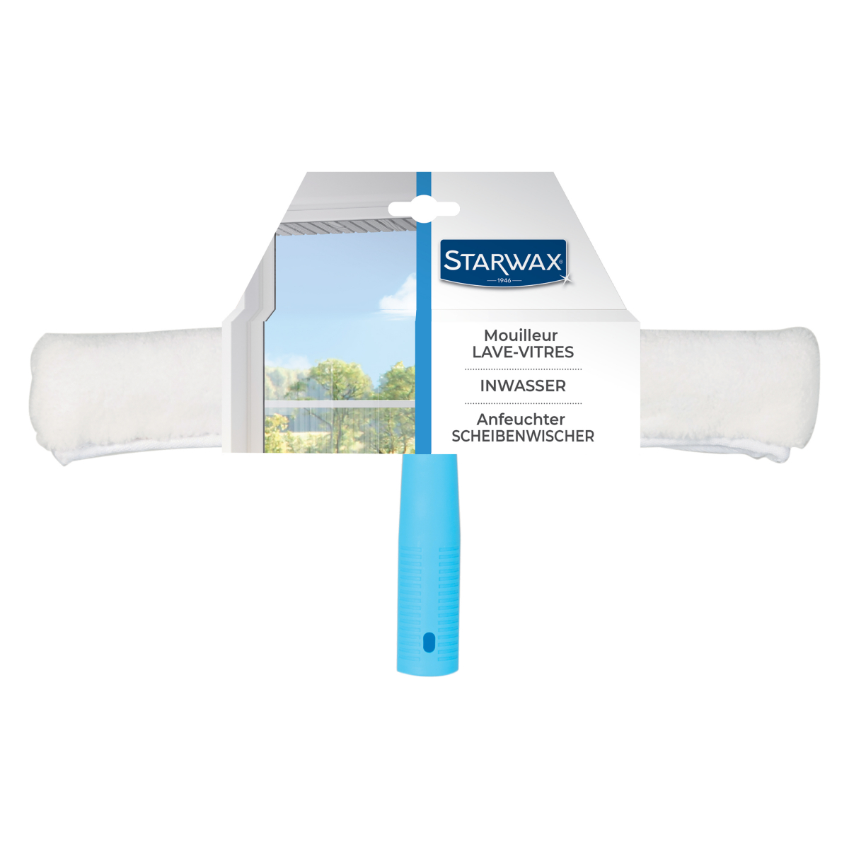 Mouilleur avec housse microfibre pour vitres