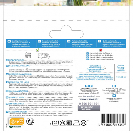 Lavette gaufrée multi-usages
