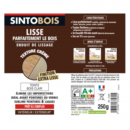 Lisse parfaitement le bois