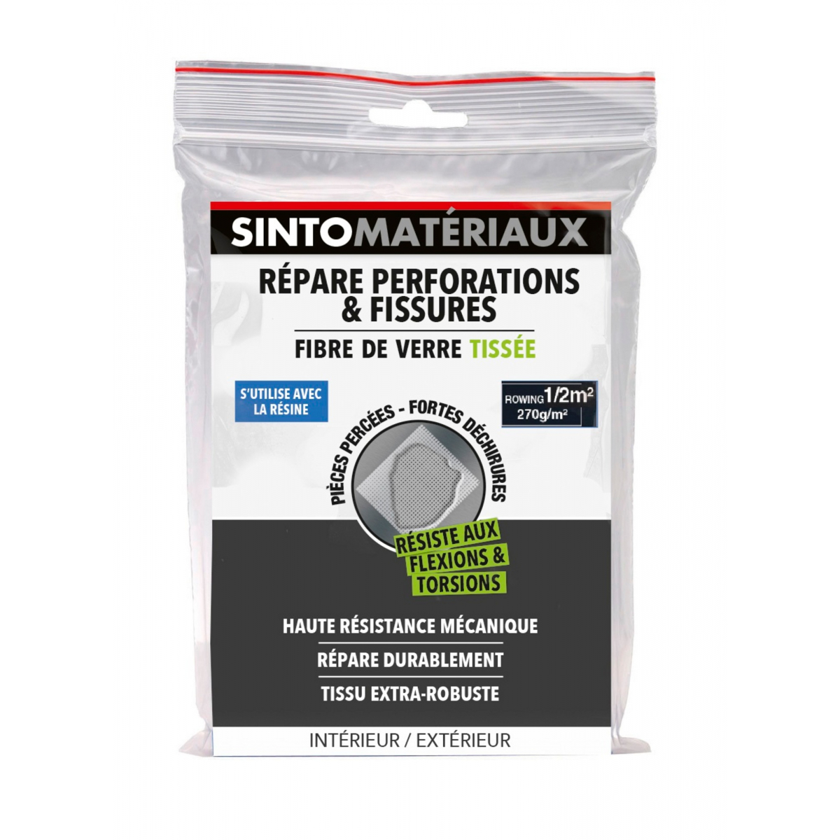 Répare perforations (tissu fibre verre tissée 270g)