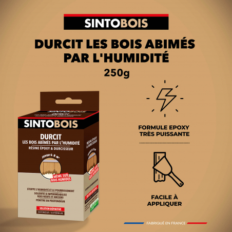 Durcit les bois abimés par l'humidité
