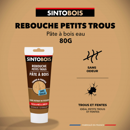 Rebouche imperfections -  Pâte à bois naturel