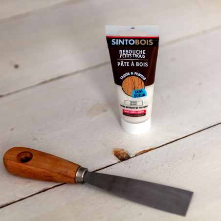 SINTOBOIS - Pâte à Bois - Rebouche Petit Trous - Chêne Moyen 250g