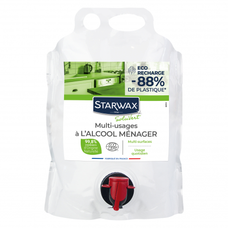 Nettoyant multi-usages à l'alcool ménager Eco-recharge 3L Ecocert