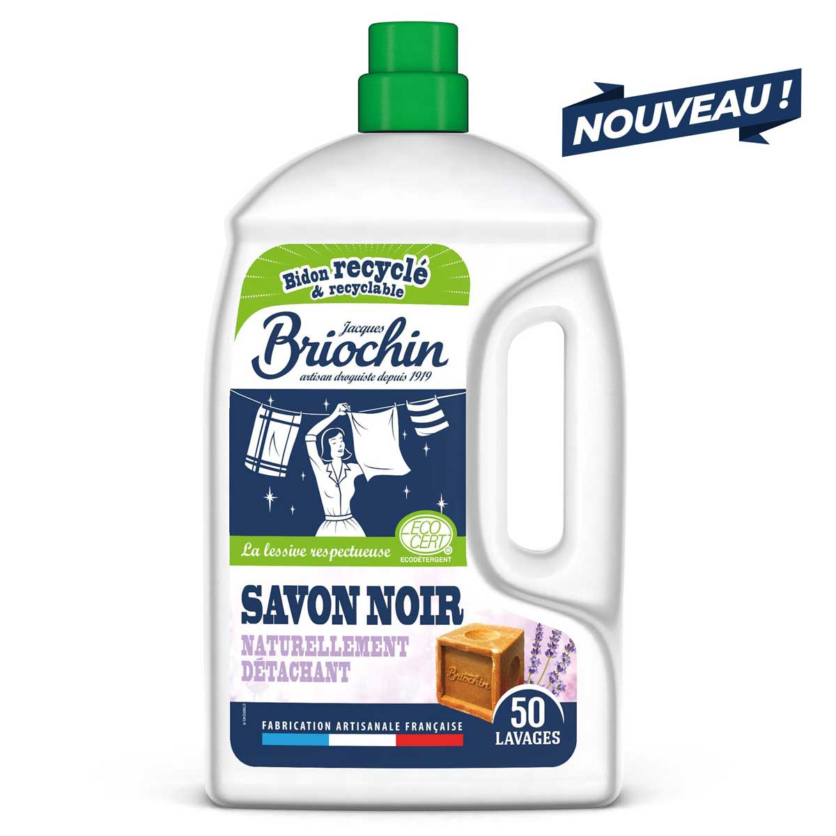 Lessive concentrée au Savon Noir
