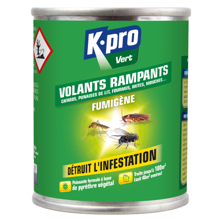 Fumigène contre les insectes volants et rampants 50g