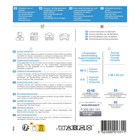 Microfibre multi-usages