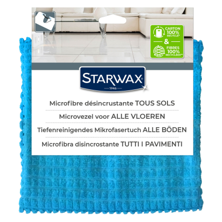 Serpillière microfibre désincrustante pour sols intérieurs