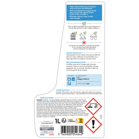 Nettoyant désodorisant surodorant