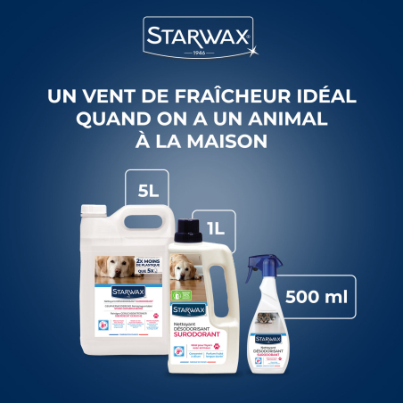 Nettoyant désodorisant surodorant spécial milieu animal