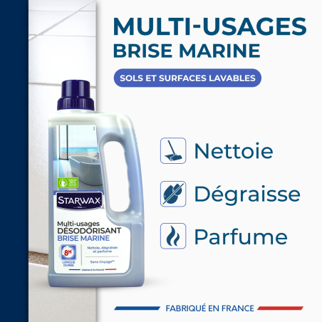 Nettoyant désodorisant longue durée parfum brise marine