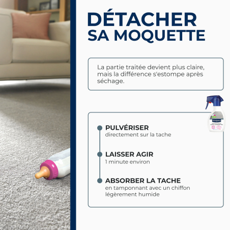 Détachant express pour tapis et moquettes