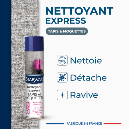 Nettoyant express pour tapis et moquettes