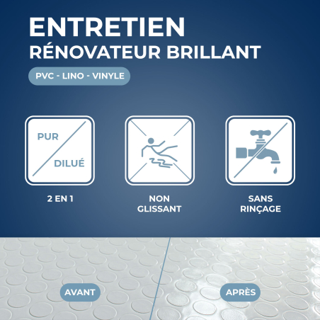 Entretien brillant pour sols PVC