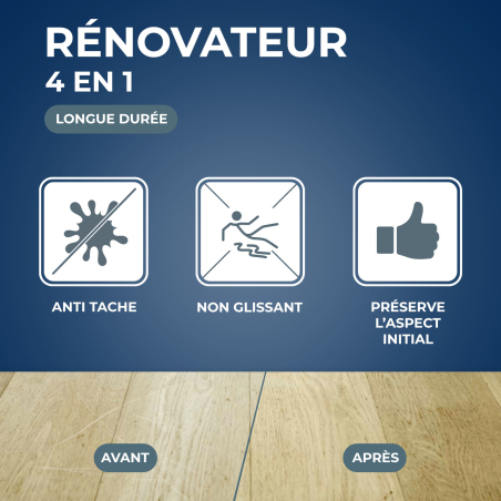 Rénovateur 4 en 1 parquets mats et stratifiés