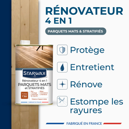 Rénovateur 4 en 1 parquets mats et stratifiés