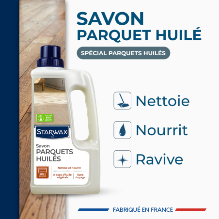 Savon d'entretien pour parquets huilés