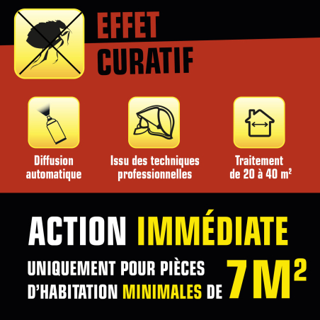 Aérosol diffusion automatique puces et larves