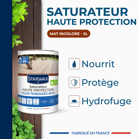 Saturateur Haute protection pour terrasses bois