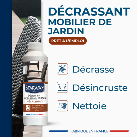 Décrassant multi-supports pour mobilier de jardin