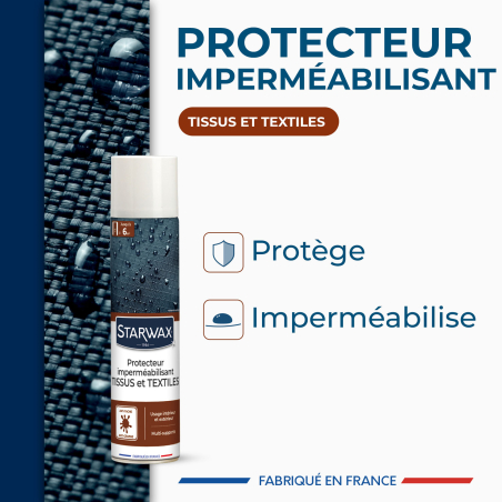 Aérosol protecteur imperméabilisant tissus et textiles