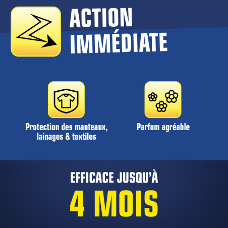 Pastilles mites des vêtements