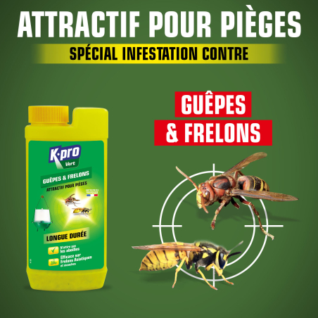 Attractif piège à guêpes et frelons