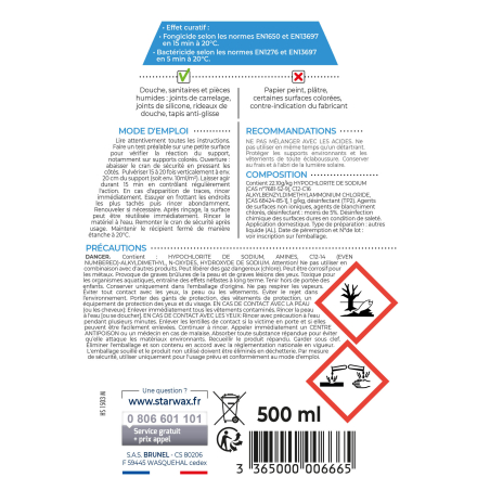 Lot de 3 Anti moisissures joints et salle de bains
