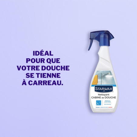 Lot de 3 Nettoyant anti-calcaire pour cabine de douche