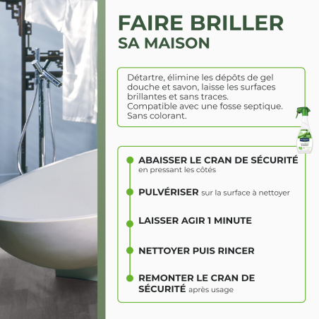 Anti-calcaire express pour salle de bains Ecocert
