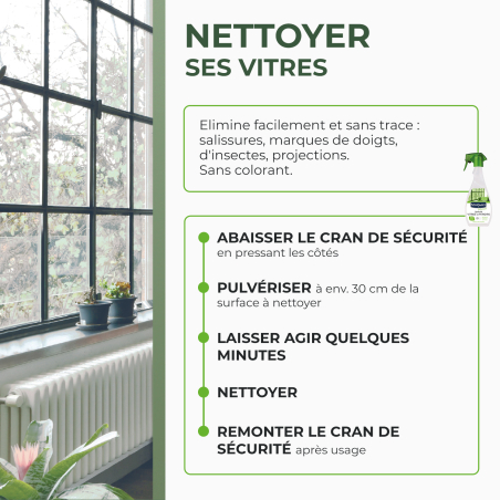 Lot de 3 Nettoyant spécial vitres et miroirs