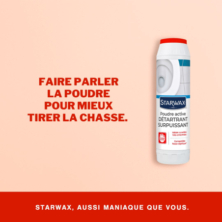 Détartrant surpuissant poudre pour WC