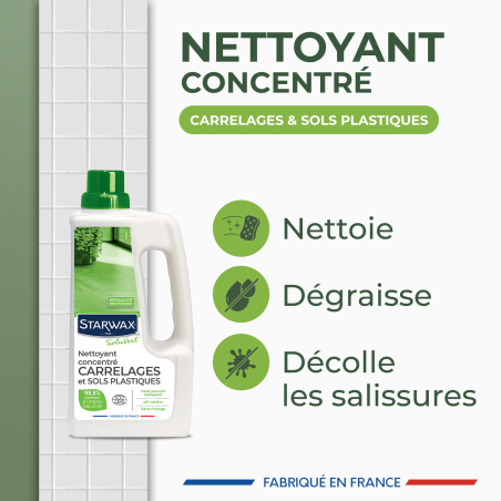 Nettoyant concentré pour carrelages et sols plastiques Ecocert