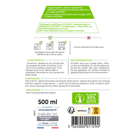 Nettoyant express Anti-traces Ecocert