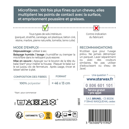 Microfibre balai start* multi-usages