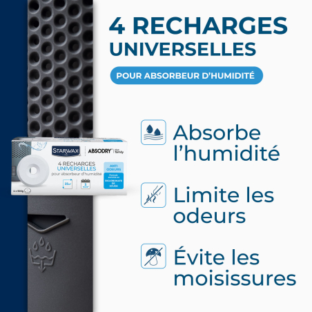 Pack de tablettes Starwax Absodry : Contenance - 4 Tablettes