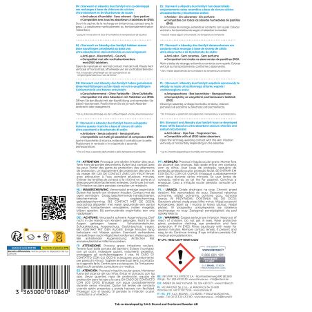 Pack de tablettes Starwax Absodry : Contenance - 4 Tablettes
