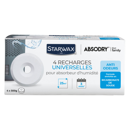 Pack de tablettes Starwax Absodry : Contenance - 4 Tablettes