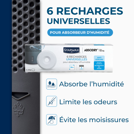 Pack de tablettes Starwax Absodry : Contenance - 4 Tablettes