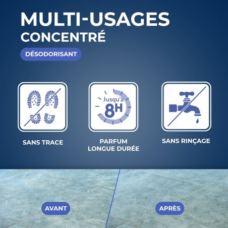 Lot de 3 Nettoyant désodorisant longue durée