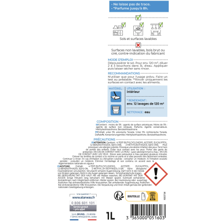 Lot de 3 Nettoyant désodorisant longue durée