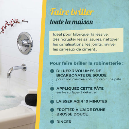 Lot de 3 Bicarbonate de soude ecocert
