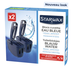 Blocs eau bleue pour WC