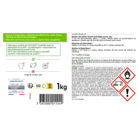 Percarbonate de sodium Ecocert
